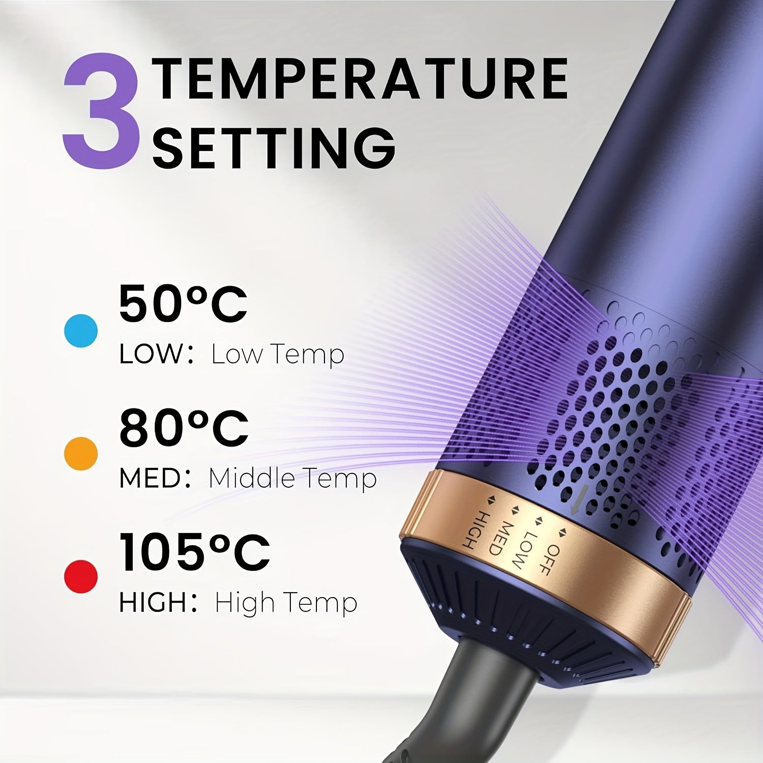 Hairstyler 5-in-1 Air Styler Hot Brush Curling Iron Thermal Brush Hair Straightener for Long/Short Hair - Cordless, USB-Powered, 220V, Automatic Power-Off, No Battery Needed, Hair Brushes