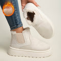 New Winter Women's Thick-Soled Snow Boots, Versatile Fashion Slip-On Short Boots, Casual Warm Women's Boots