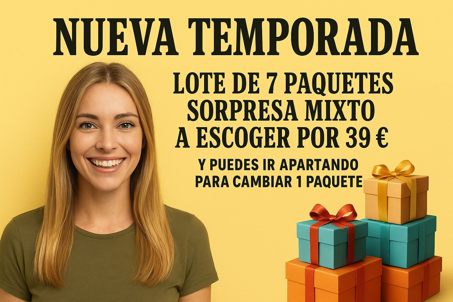 LOTE DE 7 PAQUETES SOPRESAS MIXTO
