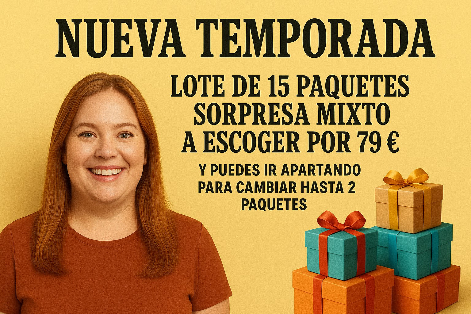 LOTE DE 15 PAQUETES SOPRESA MIXTO