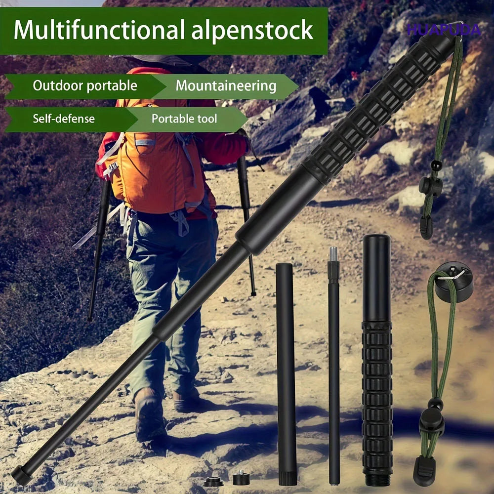 Trekking poles, aluminum alloy foldable ultralight travel hiking poles, retractable sticks, unisex