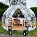Garden Dome 12ft Clear Outdoor Tent Weatherproof Greenhouse Tent Dome for Winter Outdoor Yard Parties and Backyard Use