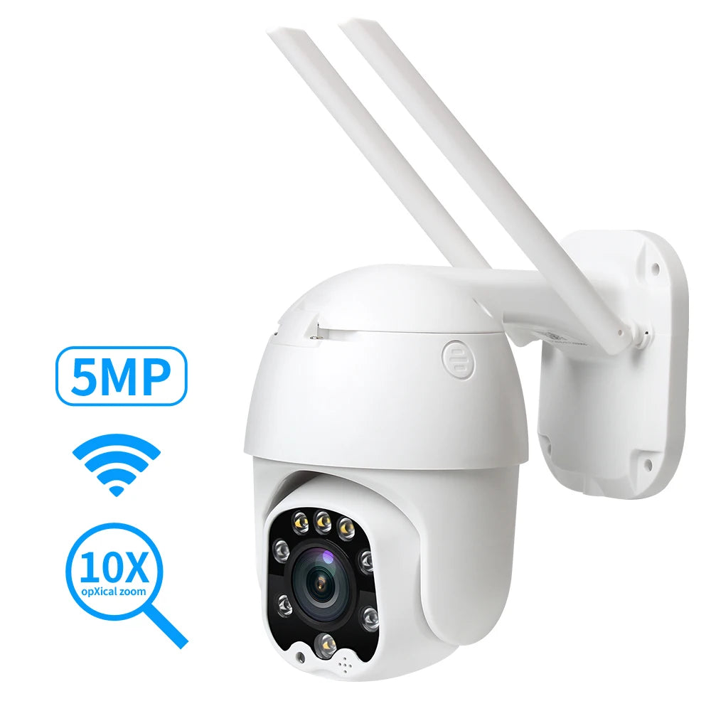 Loosafe 5MP 10X Zoom WIFI Camera Long Range Outdoor Colorful in Night AI Humanoid Motion Detection Security Wireless Camera