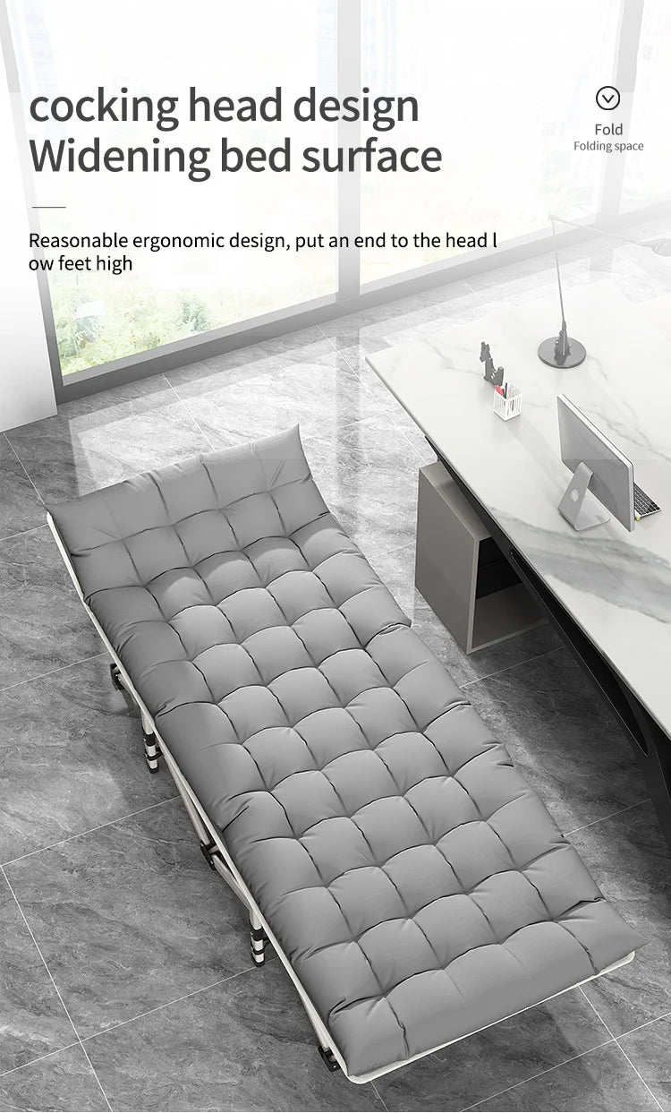 Folding camping cot with storage bag for adults Portable lightweight sleeping bed for outdoor traveling hiking easy to set up