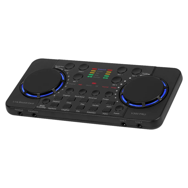 Xtuga V300 Pro PCI Sound Card Board Noise Reduction Voice Changer for Live Streaming Podcasting Singing Cell Phones Computers