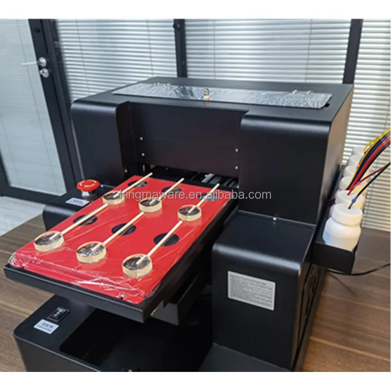 China Factory Direct to Sale A4 Mini Size Candy Cake Edible Printing Machines 6 Colors Coffee Cookie Biscuit Food Printer on Sal