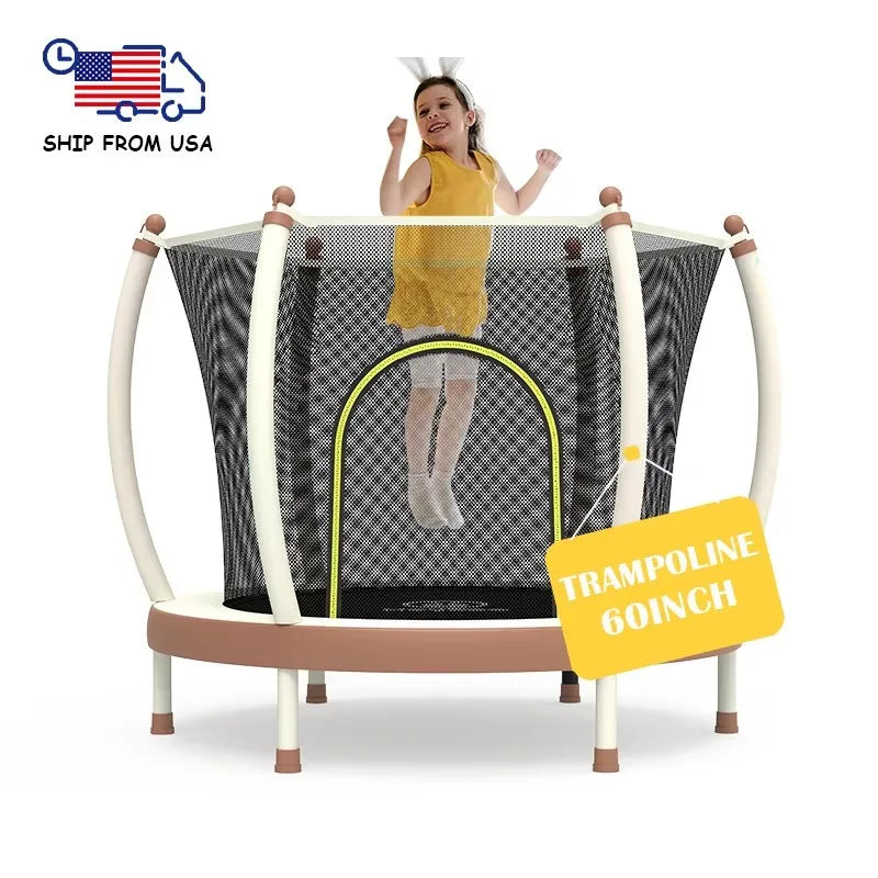 Zoshine Best Price Good Quality Mini Kid Trampoline Premium Safety Protection for Kids Happy Jumping Together