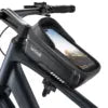 Lamicall BCCB02 Quick Installation Waterproof Bike Frame Bag 1.3L for 4.7"-7" Phones with Touch Control