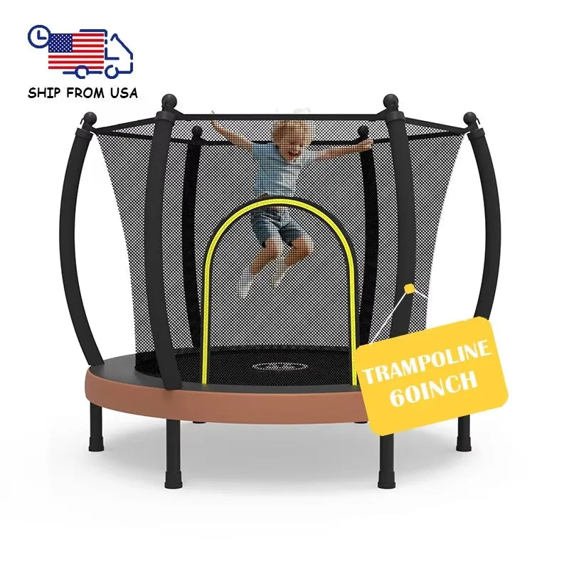 Zoshine Best Price Good Quality Mini Kid Trampoline Premium Safety Protection for Kids Happy Jumping Together