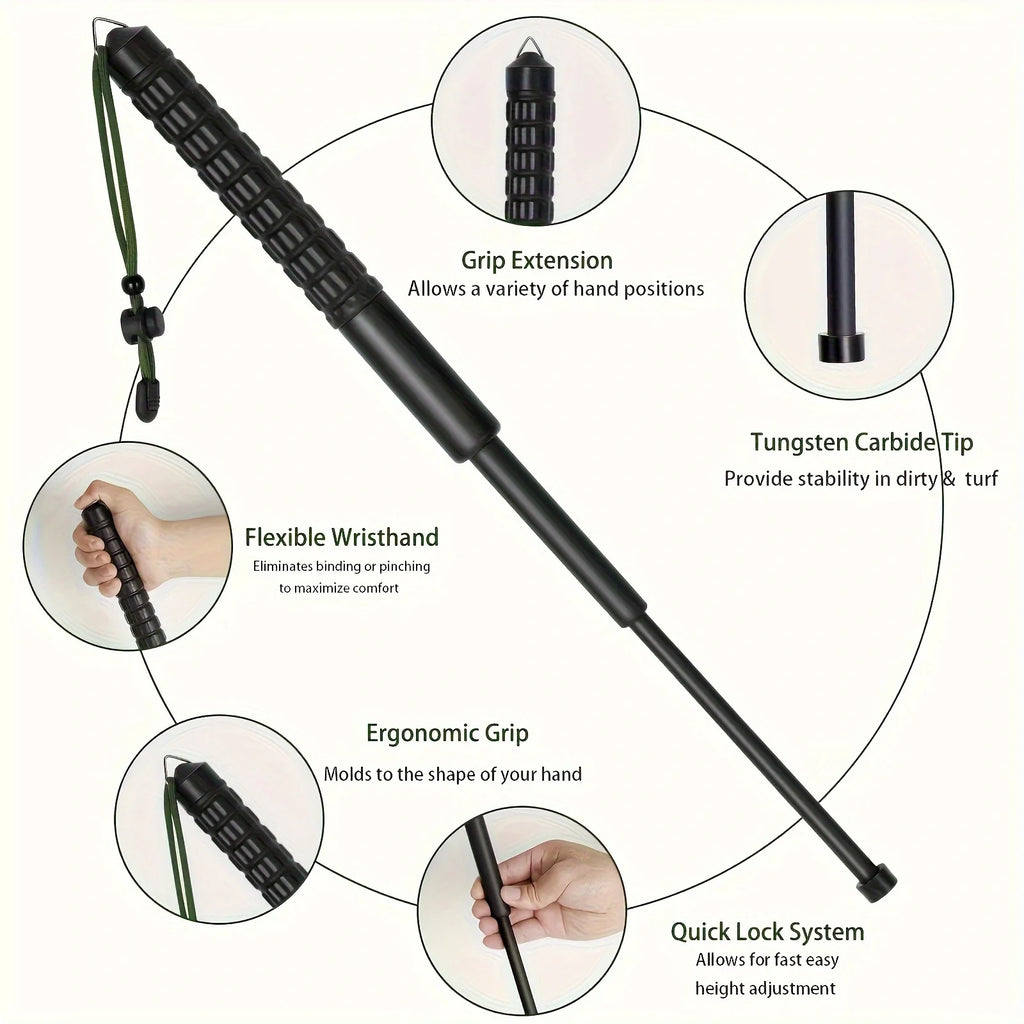 Trekking poles, aluminum alloy foldable ultralight travel hiking poles, retractable sticks, unisex