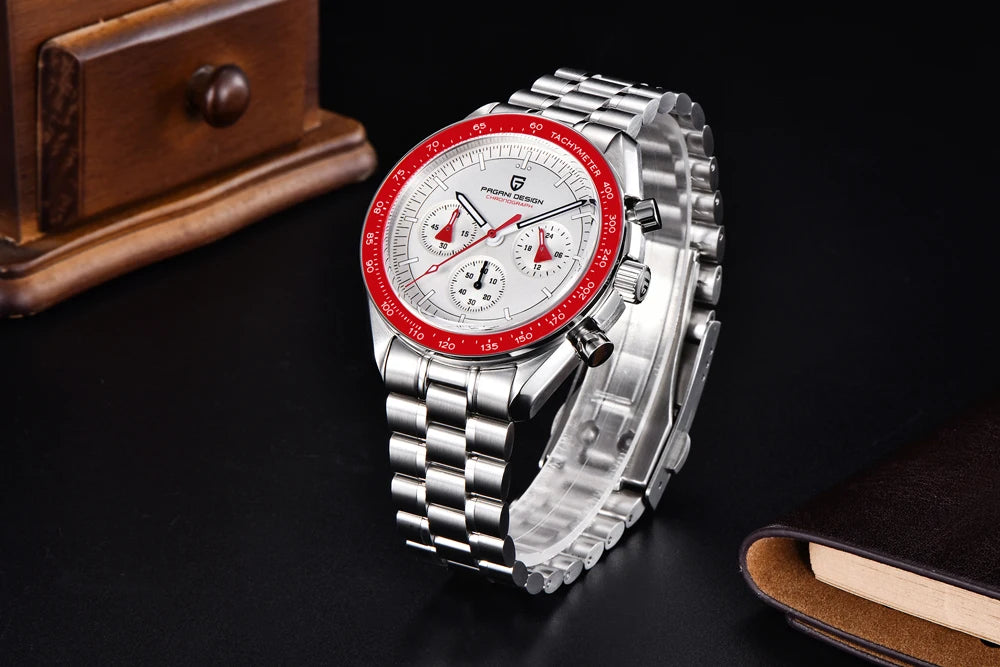 2025 New PAGANI DESIGN Mens Watches Top Brand Luxury Automatic Quartz Chronograph Waterproof Sport Stainless Steel Clock Relogio