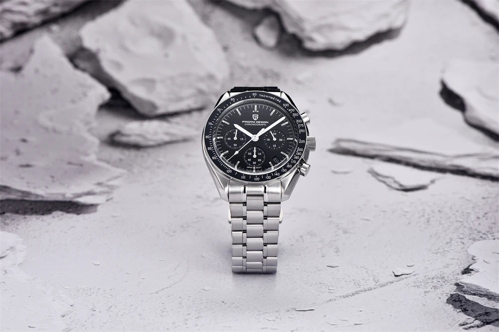 2025 New PAGANI DESIGN Mens Watches Top Brand Luxury Automatic Quartz Chronograph Waterproof Sport Stainless Steel Clock Relogio