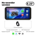 Portable 6.25 inch IP67 Waterproof Motorcycle GPS Navigation Wireless Carplay Android Auto DVR Drive Recorder Moto Monitor WIFI