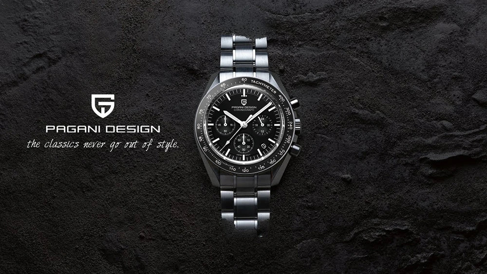2025 New PAGANI DESIGN Mens Watches Top Brand Luxury Automatic Quartz Chronograph Waterproof Sport Stainless Steel Clock Relogio