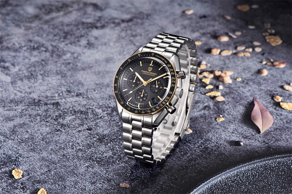 2025 New PAGANI DESIGN Mens Watches Top Brand Luxury Automatic Quartz Chronograph Waterproof Sport Stainless Steel Clock Relogio