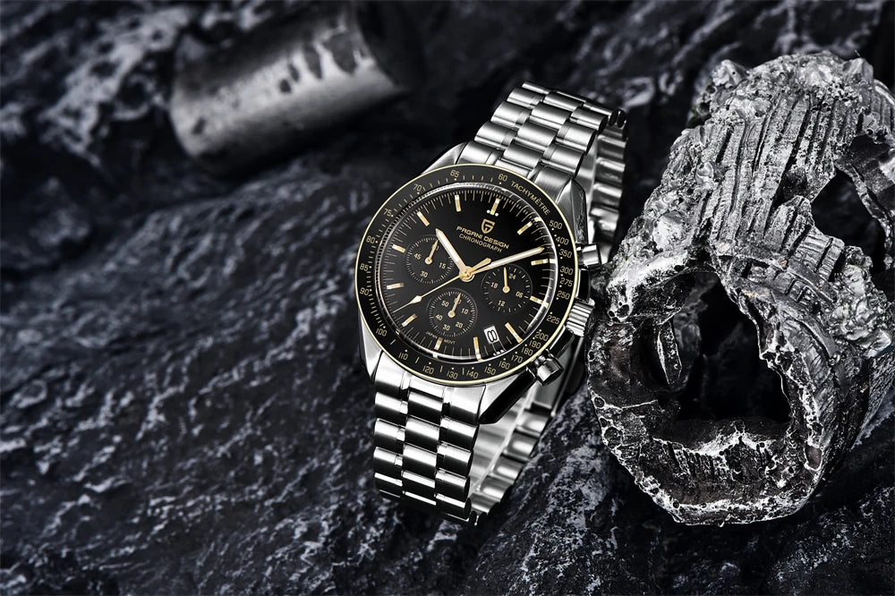 2025 New PAGANI DESIGN Mens Watches Top Brand Luxury Automatic Quartz Chronograph Waterproof Sport Stainless Steel Clock Relogio