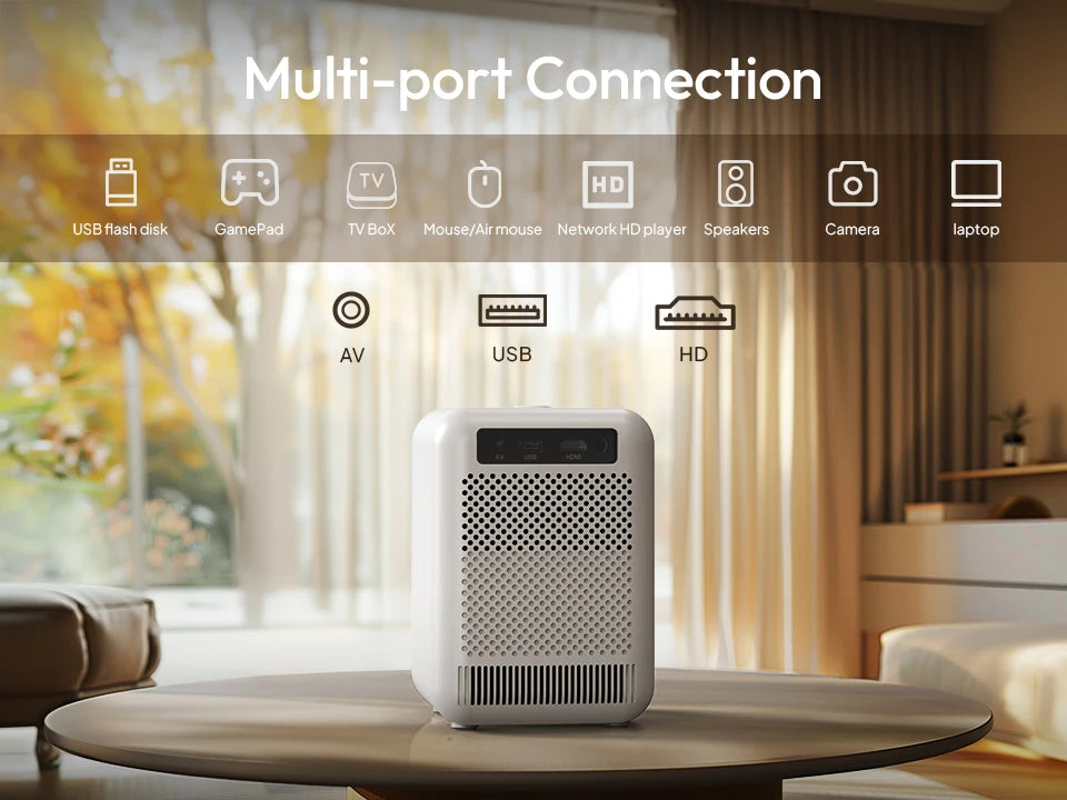 BYINTEK LOVE U4 Smart Mini Home Theater Projector 4K 1080P Video Android WIFI for Smartphone Cinema