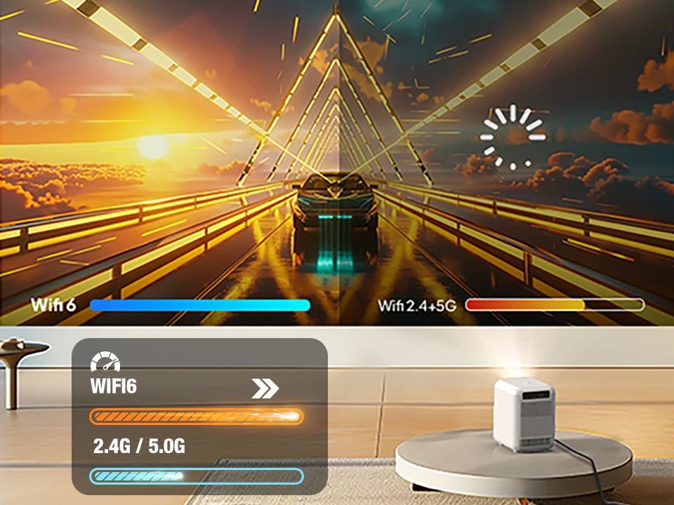 BYINTEK LOVE U4 Smart Mini Home Theater Projector 4K 1080P Video Android WIFI for Smartphone Cinema